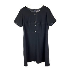 Vintage Plutina 60s Reine Schurwolle Dress - Size M / L From Germany Lining.